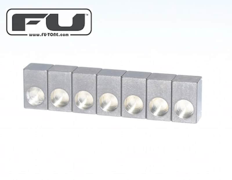 FU-Tone Titanium Saddle Insert For Locking Tremolo Natural (Silver) - 6 String Set - Made In USA! image 1