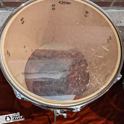 PDP 12" and 13" Mounted Toms with 16" Floor Tom Metallic Red 2000s-era Used image 7