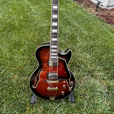 Ibanez AG95QA-DBS Artcore Expressionist 2018 - Present - Dark Brown Sunburst image 1