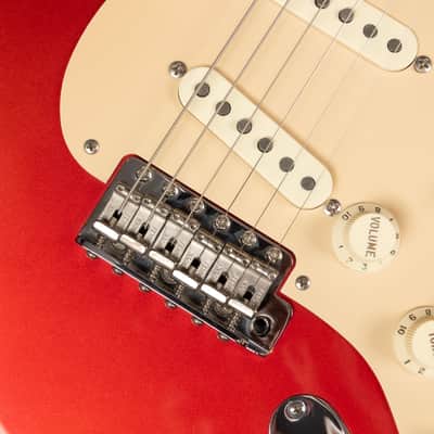 2005 Fender Artist Series Eric Johnson Signature Stratocaster with Maple Fretboard - Candy Apple Red | USA First Production Year Collector's Condition Quartersawn Maple Neck 3.38kg | OHSC image 20