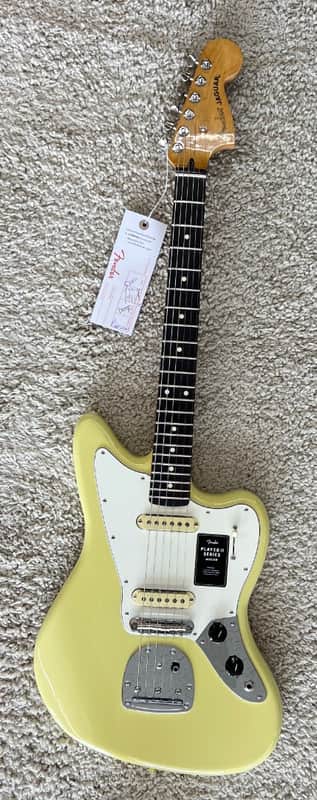 Fender Player II Jaguar Electric guitar, Rosewood Fingerboard, Hialeah Yellow