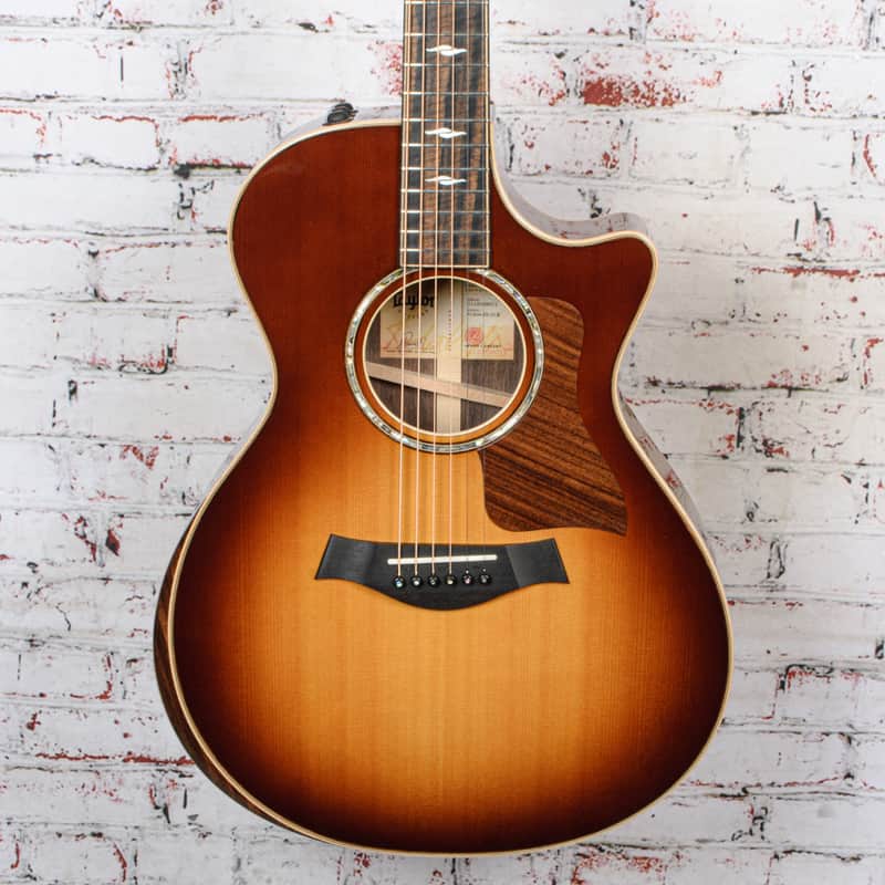 Taylor 2018 812ce-SB DLX 1 of 3 Grand Concert Acoustic Electric Guitar Sunburst w/OHSC USED image 1