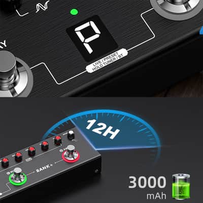 LEKATO Multi Effects Guitar Pedal, Guitar Effects Pedal with 36 Presets, Editable 4 Modules, Amp, Chorus, Delay, Reverb, IR CAB, Tuner, BT Connection, Music Recording image 4