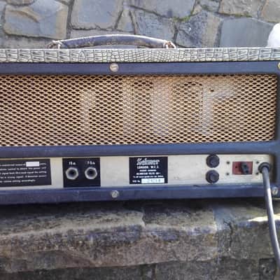 RARE ORIGINAL 1964 Selmer Treble 'n' Bass "Croc Skin" 50W Tube Amp Head- VGC!!!! image 4