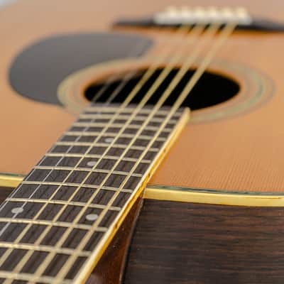 Mid-80's Aria W-25 Folk & Western Dreadnought Acoustic Guitar w/ HSC image 10