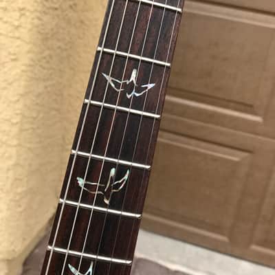 Paul Reed Smith PRS SC 245 w/ Birds - Pinstripe “1 of a kind” 2010 Black / Red image 8