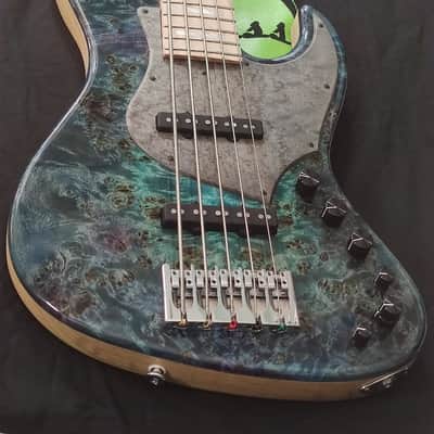 Sivcak Bass OSC II Custom Ocean Turquoise Burst image 7