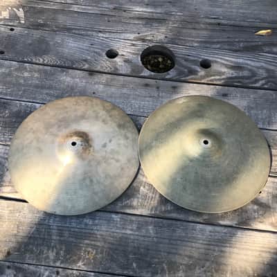 Zildjian 14” A Rock Hats Vintage Hollow Logo image 1