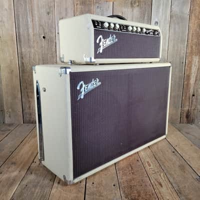 Fender Bassman 6G6-B Head 1962 Rough Blonde Tolex 2x12" Cab Serviced - Blonde image 3
