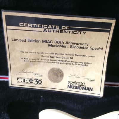 Ernie Ball Music Man Silhouette Special LTD MIAC 30th Anniversary Cream image 13
