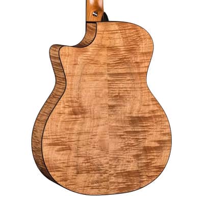 Luna High Tide Exotic Mahogany Grand Concert Cutaway A/E Guitar image 7