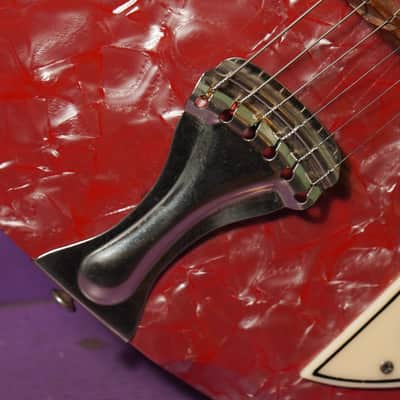 1962 Supro Belmont (National/Valco) Pink Pearloid Electric Guitar (VIDEO! Fresh Refret+Work, Ready) image 9