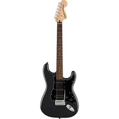 Squier Affinity Series Stratocaster HSS Electric Guitar Pack, Laurel Fingerboard, Charcoal Frost Metallic, Gig Bag, 15G - 120V TGF33 image 5