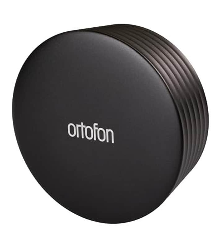 Mint Ortofon Heavy Record Stabilizer Weight with Protective Felt Pad - 350g Aluminum Weight for Vinyl Playback - Stylish Matte Finish and Textured Wavegrip image 1