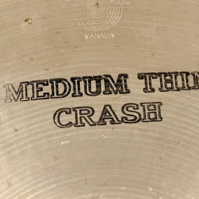 INCREDIBLY CLEAN 1980s 16” Sabian MEDIUM THIN Crash 1075g image 2