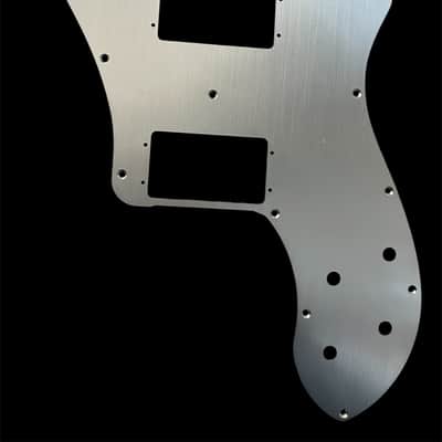 New Silver Brushed Anodized Aluminum Telecaster Deluxe Electric Guitar Replacement Pickguard Scratch Plate TL Deluxe PG image 1