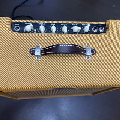 Fender Blues Junior Lacquered Tweed Sweetwater Eminence Red White and Blue image 5
