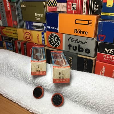 2x Rare TrueNOS SealedBox Telefunken EL84 6BQ5 ~ GrailVintage PowerAudio Tubes ~ Holographic Layered Tone Natural Mid Band Rich Lush Warmth Clear Resolve ~ Low Noise Premium Tube Era Metallurgy image 2
