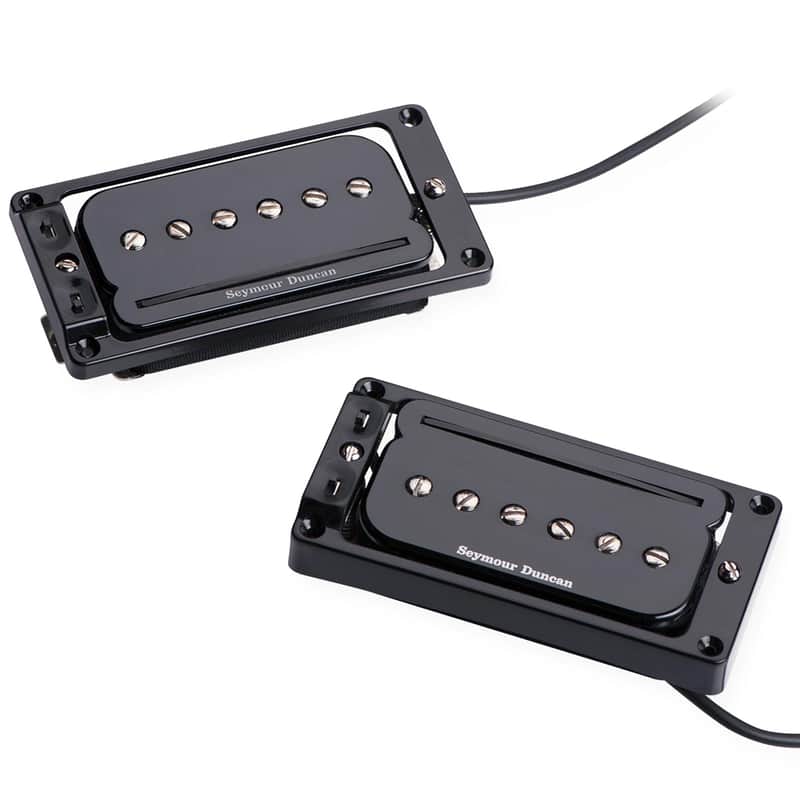 Seymour Duncan P-Rails with Flat Triple Shot Mounting Rings Pickup Set image 1