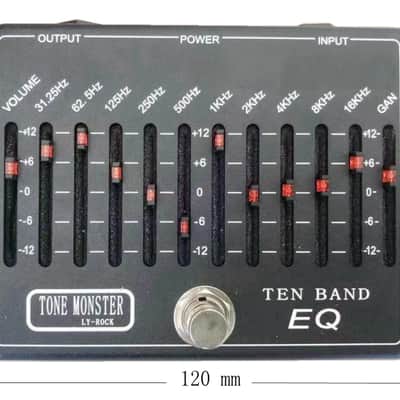 ly rock Ten Band EQ Equalizer Pedal True Bypass,price include the