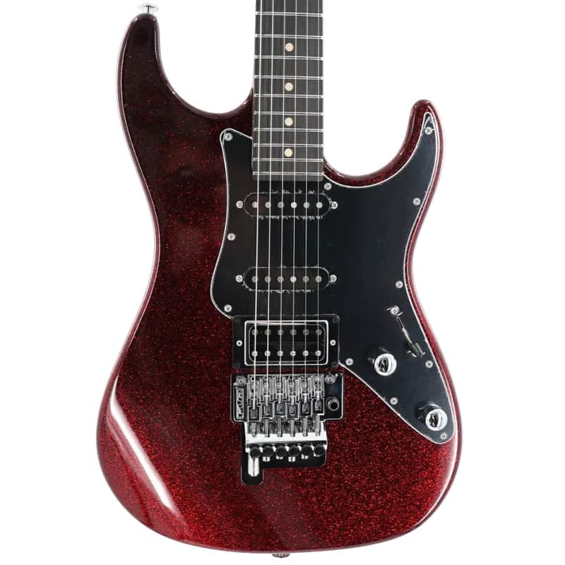 Suhr Pete Thorn Custom HSS Guitar w/ Softshell Case - Red Sparkle image 1