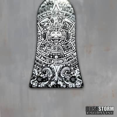 Mayan Truss Rod Cover for Epiphone Les Paul in Silver Acrylic Mirror image 1