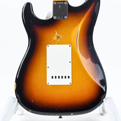 Fender Custom Shop 60 Stratocaster RW Relic 3 Color Sunburst #R127987 image 4