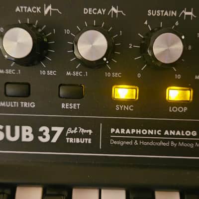 Moog Sub 37 2012 - Black with Wood Sides image 3
