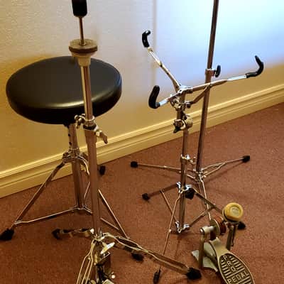 4 Vtg 60's-70's PEARL DRUM Stands - Super Smooth Time Capsules - "Gorgeous Clean" image 5