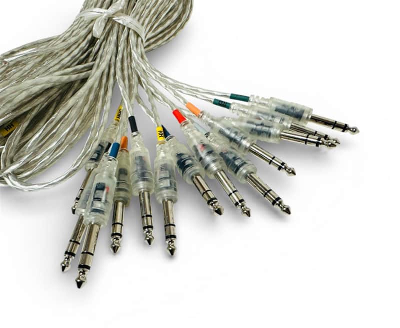 13 Clear Silver Transparent Trigger Cable Kit Wires Snake Cord For ROLAND Alesis MDS-25 30 image 1