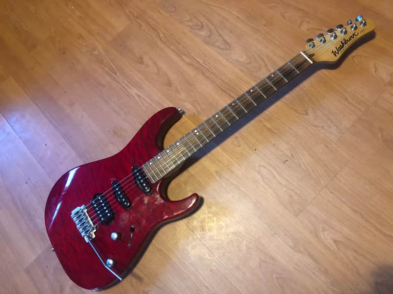 Washburn USA Custom MG-120 1995 Trans Red | Reverb