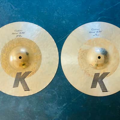 Zildjian 14.25" K Custom Hybrid Hi-Hat Cymbals (Pair) 2008 - Present - Traditional / Brilliant image 1