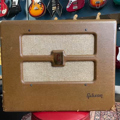 Vintage Gibson BR-6F 3-Input 10-Watt 1x10" Guitar Combo 1948 - 1954 - Brown image 1