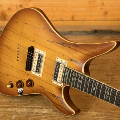 Schecter Avenger Exotic Spalted Maple - Ebony - Satin Natural Vintage Burst image 5