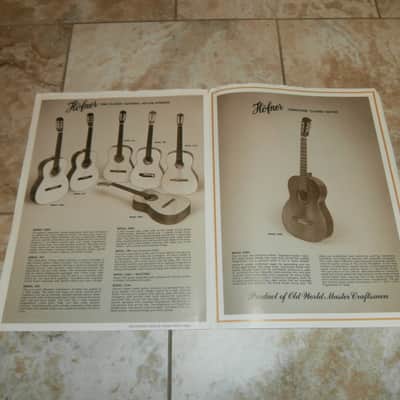 Vintage Circa 1971 Hofner "Fine Professional Guitars and Electric Basses" Catalog! Case Candy! image 6