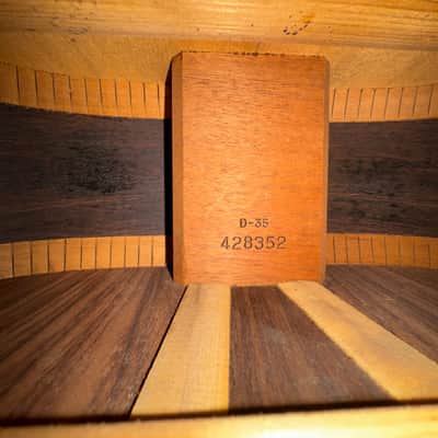 *Video* Martin D-35 Natural Dreadnought X-Braced All Solid Woods w/Hard Case - 1980 image 25