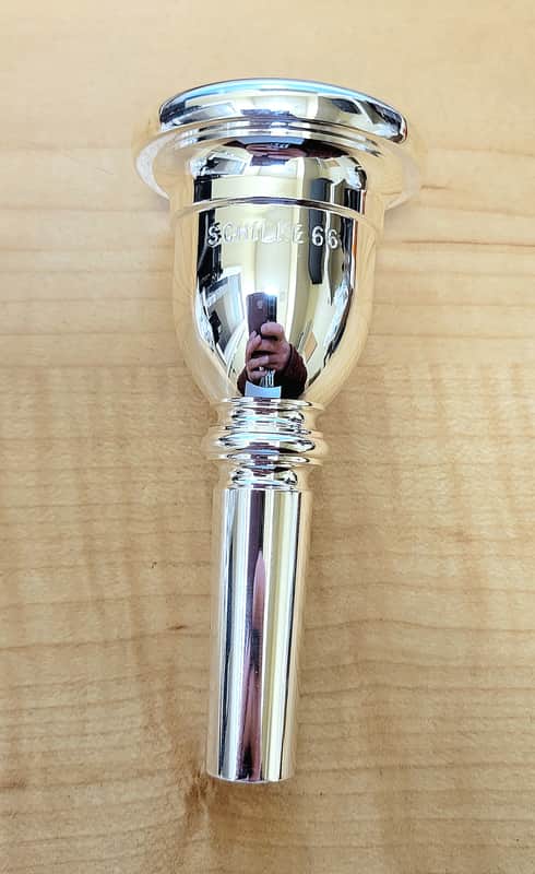 Schilke 66 Standard Series Tuba Mouthpiece - Silver Plated image 1