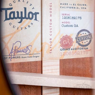 2022 Taylor Custom Grand Auditorium Acoustic Electric Guitar Adirondack Spruce + Mahogany image 6