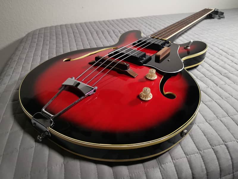 *MINT* 1968-1970 Univox Bass (Japan) - Red Burst image 1