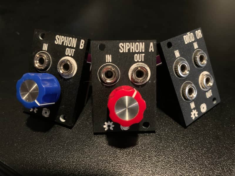 Tsyklon Labs Siphon A, Siphon B, Diōd OR 1U Euro Tile LOT image 1