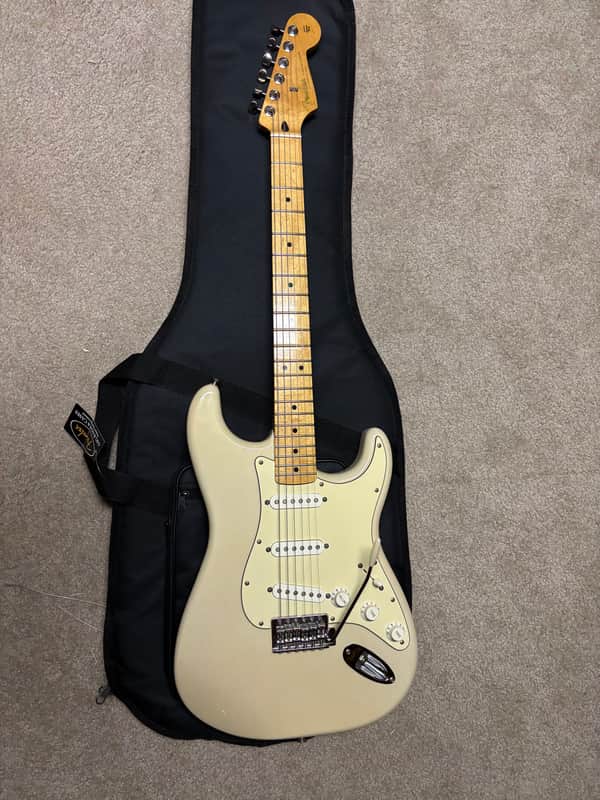 Fender Stratocaster FSR Blonde White 2013 MIM image 1