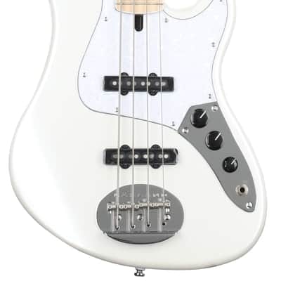Lakland Skyline Darryl Jones DJ-4 Bass Guitar - White Pearl with Maple Fingerboard image 2