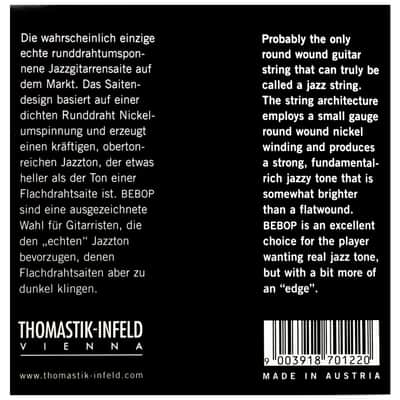 Thomastik-Infeld BB113T Jazz Bebop Round Wound Jazz Guitar Strings Medium Light Tin-Plated Trebles (.013-.053) image 2