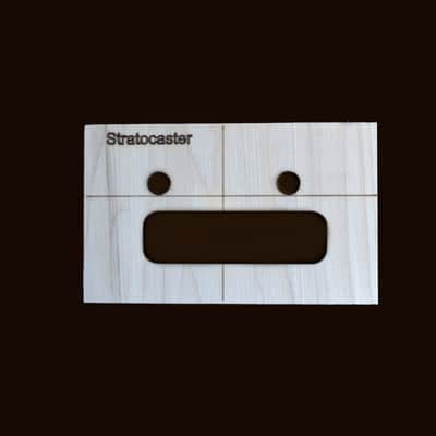 Stratocaster 2 point 2 piece Bridge Routing Template set image 1