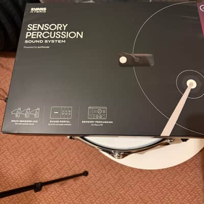 Evans Hybrid Sensory Percussion Sound System 4pc Sensor Set with Controller Module 2023 - Present - Black image 4