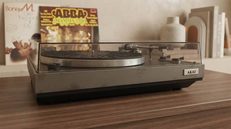 AKAI AP-100C Rare Vintage Turntable Serviced Belt Drive Warranty image 1