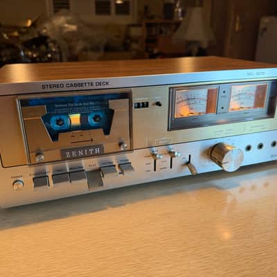 Vintage Silver Zenith MC-9070 Cassette Deck VU Meters High Fidelity SERVICED 🔥 image 3