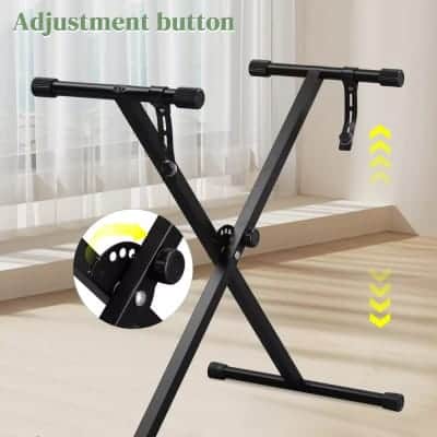 61 Key Digital Piano Music Keyboard - Electronic Keyboard Stand Stool Headphone image 3