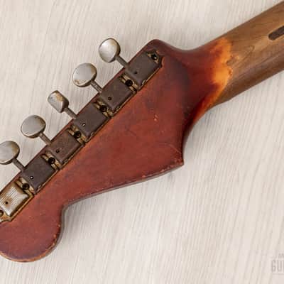 1959 Fender Stratocaster Vintage Guitar Pre-CBS, Matador Red Lacquer (Riggio) w/ Tweed Case image 5