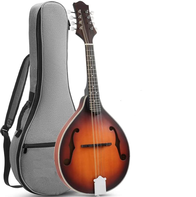 Musical Instrument Acoustic Mandolins Instrument Kit 8 String for Professional Beginners Adults Teens Youth Kids (Acoustic Brown Sunset, 8 String) image 1